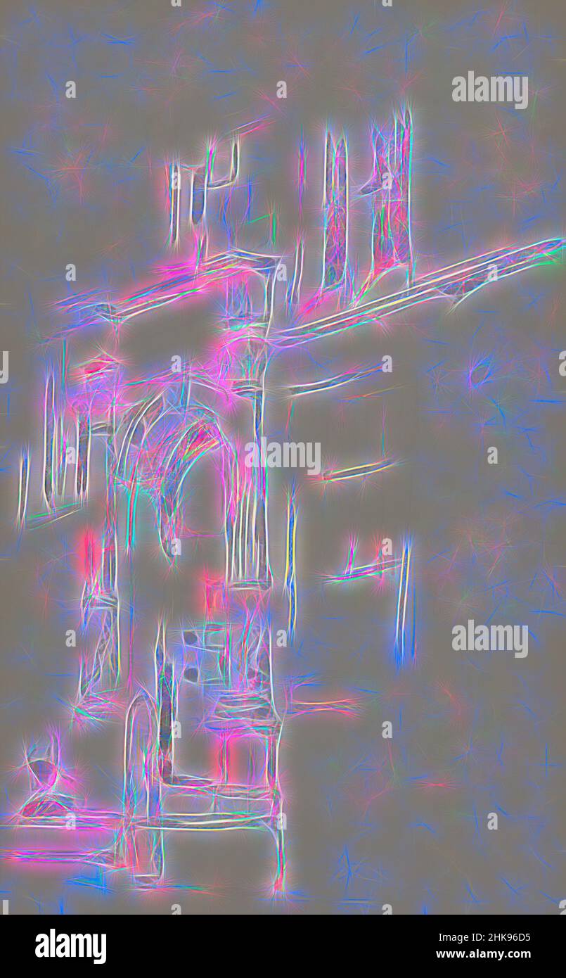 Inspiriert von Blick auf das Portal des Rathauses in Emden. Zeichnung auf der Veluwe und in Norddeutschland, Blick auf das Portal des Rathauses in Emden, neu gestaltet von Artotop. Klassische Kunst neu erfunden mit einem modernen Twist. Design von warmen fröhlichen Leuchten der Helligkeit und Lichtstrahl Strahlkraft. Fotografie inspiriert von Surrealismus und Futurismus, umarmt dynamische Energie der modernen Technologie, Bewegung, Geschwindigkeit und Kultur zu revolutionieren Stockfoto