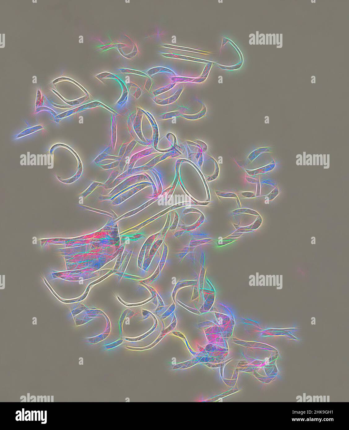 Inspiriert von Figure mit einem Blasinstrument in einer Menschenmenge, Reimagined by Artotop. Klassische Kunst neu erfunden mit einem modernen Twist. Design von warmen fröhlichen Leuchten der Helligkeit und Lichtstrahl Strahlkraft. Fotografie inspiriert von Surrealismus und Futurismus, umarmt dynamische Energie der modernen Technologie, Bewegung, Geschwindigkeit und Kultur zu revolutionieren Stockfoto