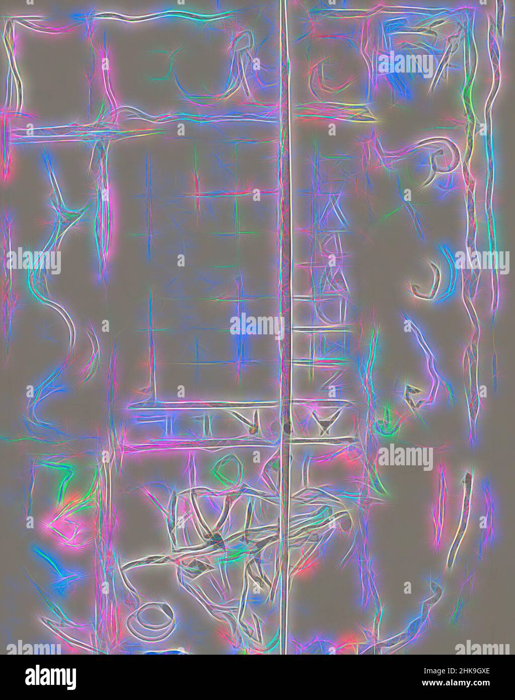 Inspiriert von Design für ein dekoriertes Kalenderblatt, Reimagined by Artotop. Klassische Kunst neu erfunden mit einem modernen Twist. Design von warmen fröhlichen Leuchten der Helligkeit und Lichtstrahl Strahlkraft. Fotografie inspiriert von Surrealismus und Futurismus, umarmt dynamische Energie der modernen Technologie, Bewegung, Geschwindigkeit und Kultur zu revolutionieren Stockfoto