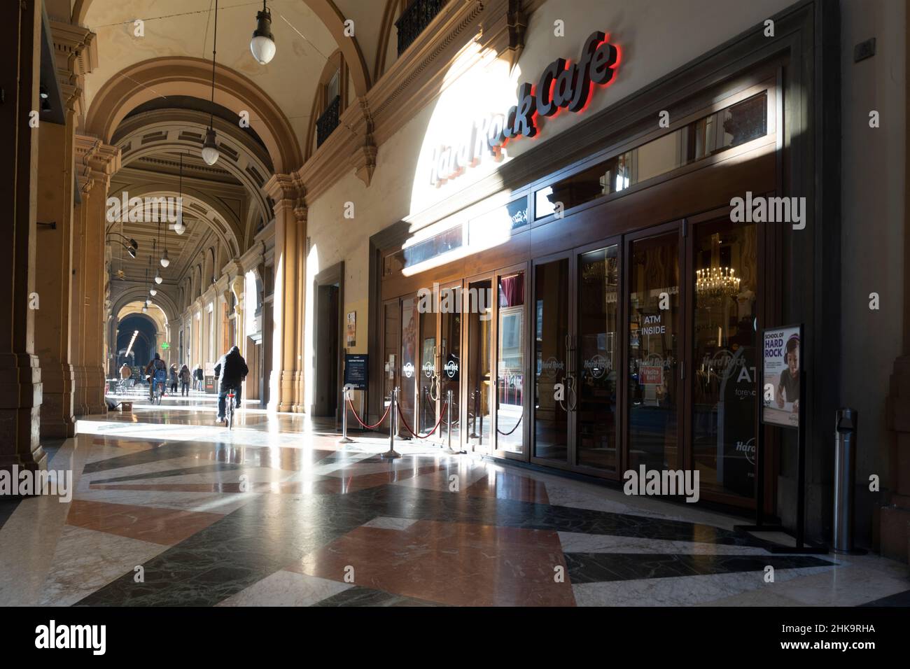 Florenz, Italien. Januar 2022. Außenansicht von Hard Rock Cafè im Stadtzentrum Stockfoto