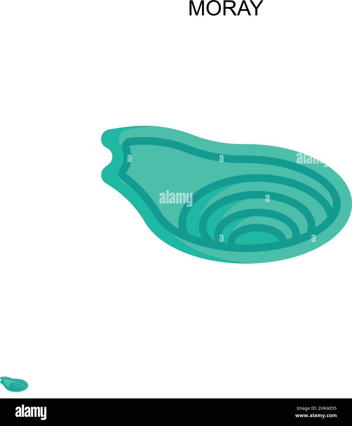 Einfaches Vektorsymbol von Moray. Illustration Symbol Design-Vorlage für Web mobile UI-Element. Stock Vektor