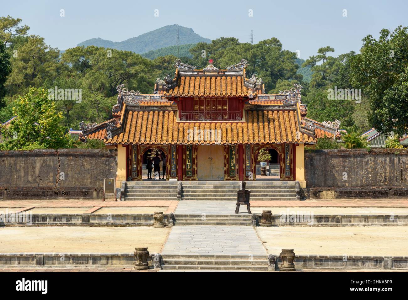 Minh Mang Imperial Tomb Complex am Perfume River, Hue, Provinz Thua Thien Hue, Zentralvietnam, Südostasien Stockfoto
