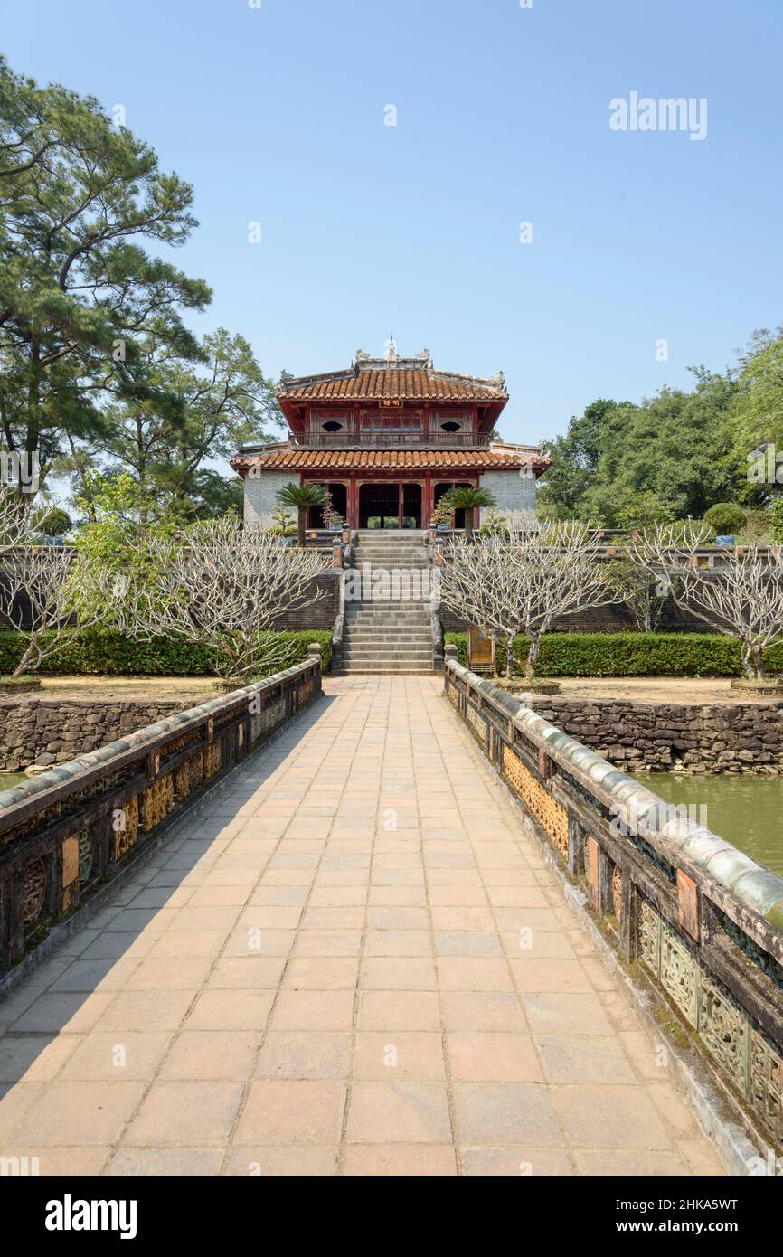 Minh Mang Imperial Tomb Complex am Perfume River, Hue, Provinz Thua Thien Hue, Zentralvietnam, Südostasien Stockfoto