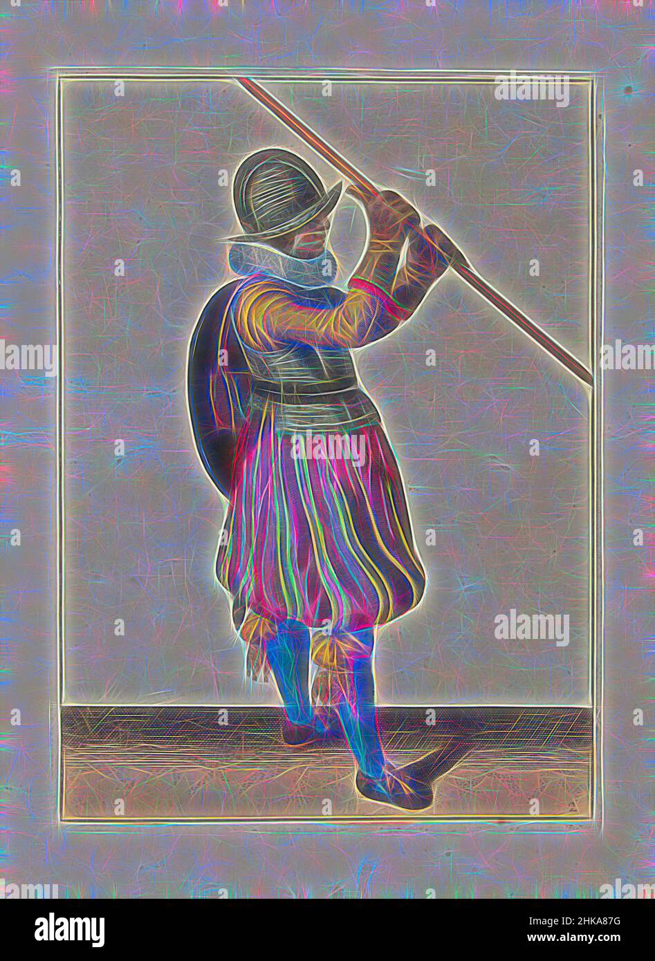 Inspiriert von der Übung mit Schild und Speer Der Soldat mit dem Speer