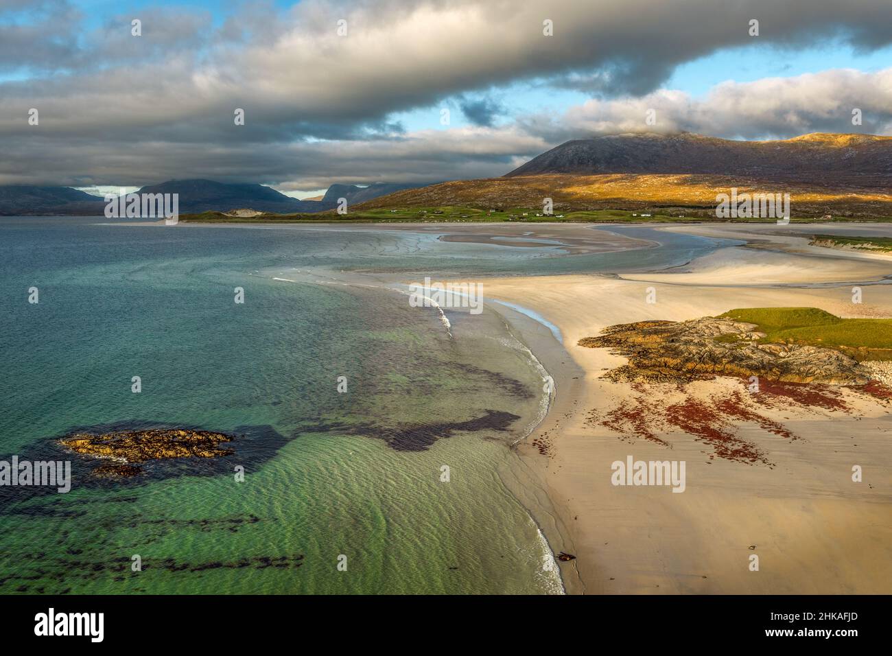Seilebost Beach auf der Äußeren Hebridischen Insel Harris Stockfoto
