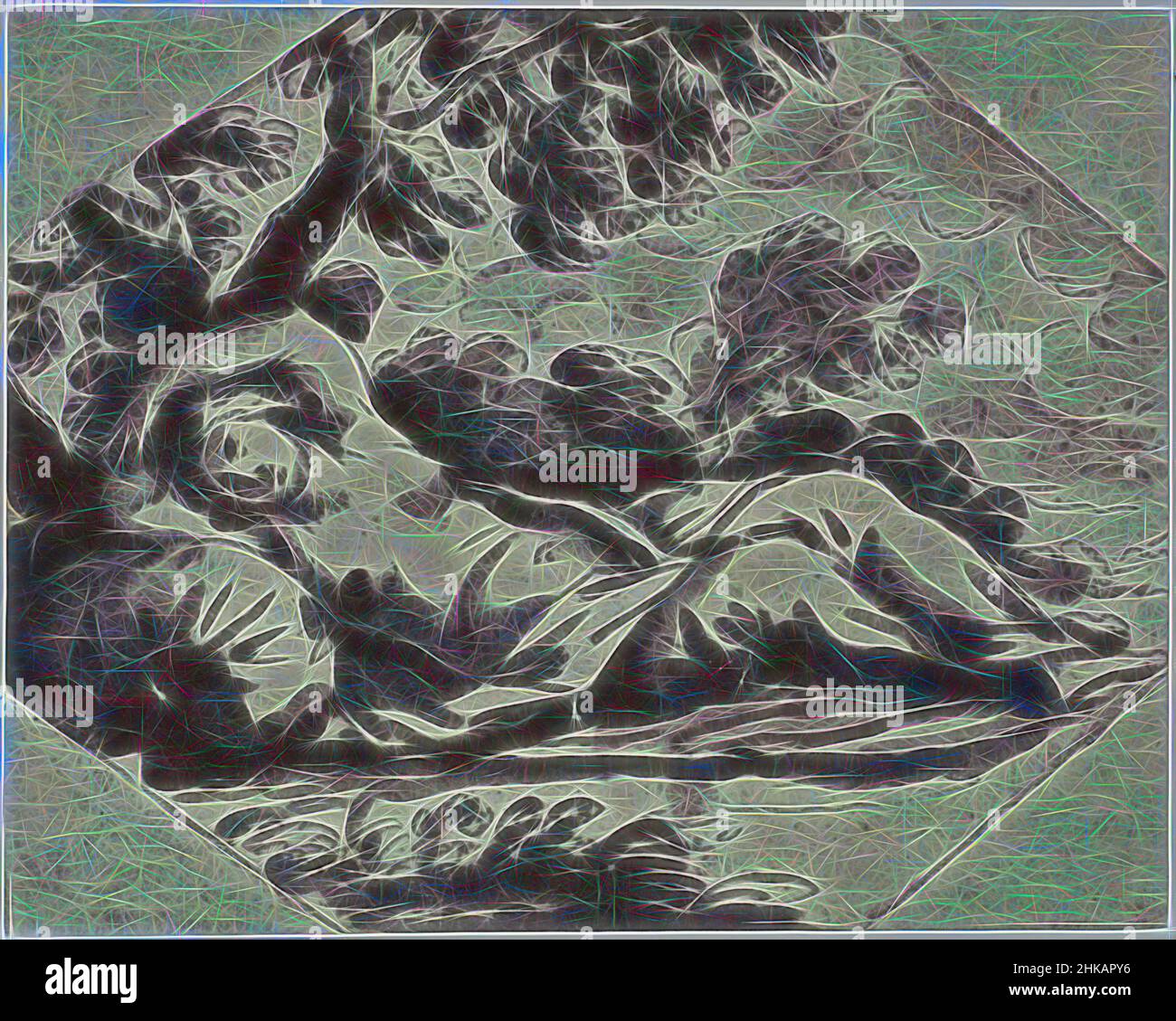 Inspiriert von Bishop [Jan de Bisschop], A Sleeping Beauty, Fotoproduktion der Zeichnung in 'The Reveley Collection of Drawings at Brynygwin', Abb. 49., Philip Henry Delamotte, Thomas Frederick Hardwich, 1855 - 1858, Papier, Albumenprint, Höhe 85 mm × Breite 107 mm, neu gestaltet von Artotop. Klassische Kunst neu erfunden mit einem modernen Twist. Design von warmen fröhlichen Leuchten der Helligkeit und Lichtstrahl Strahlkraft. Fotografie inspiriert von Surrealismus und Futurismus, umarmt dynamische Energie der modernen Technologie, Bewegung, Geschwindigkeit und Kultur zu revolutionieren Stockfoto