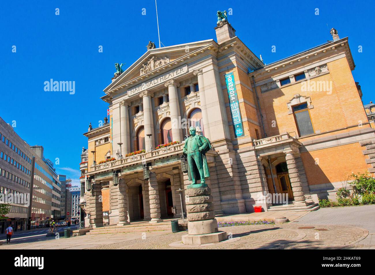 Nationaltheater, Norwegisches Kulturerbe, Oslo, Norwegen, Europa Stockfoto