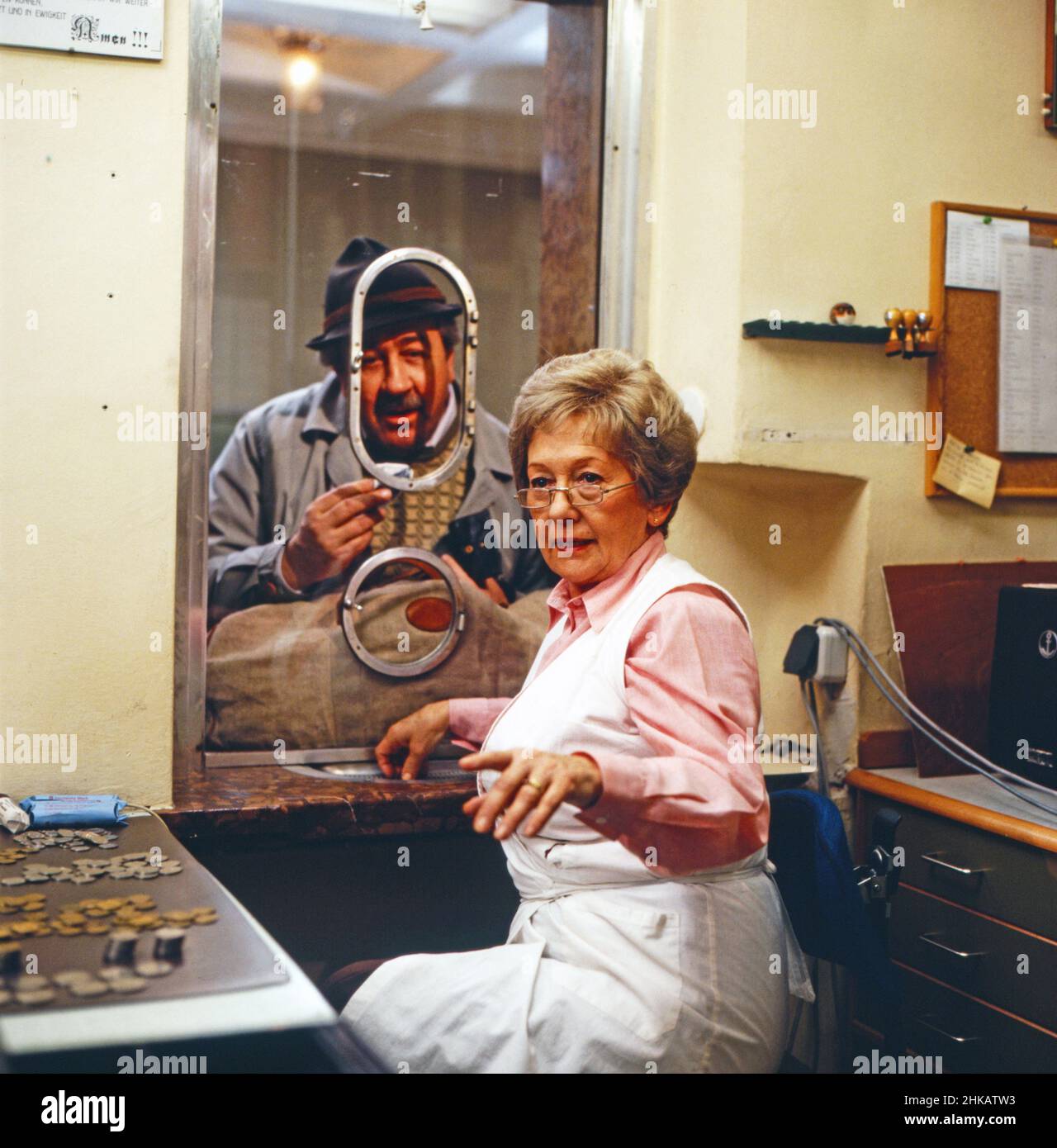 Anton, wohin?, Fernsehserie, Deutschland 1986 - 1988, Folge 3, Darsteller: Willy Harlander, Erni Singerl Stockfoto