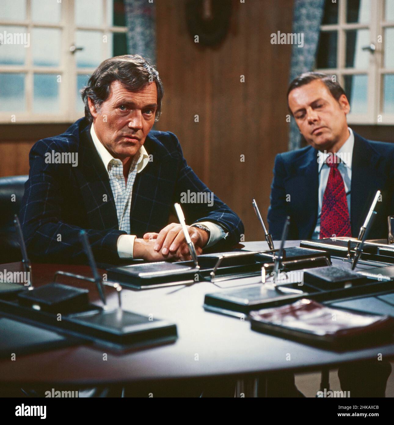 Vier gegen die Bank, Fernsehfilm, Deutschland 1976, Regie: Wolfgang Petersen, Darsteller: Harald Leipnitz, Walter Kohut Stockfoto