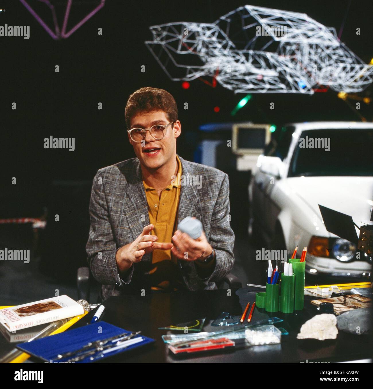 Computerzeit, Computermagazin, Deutschland 1983 - 1986, Moderator: Claus Kruesken Stockfoto
