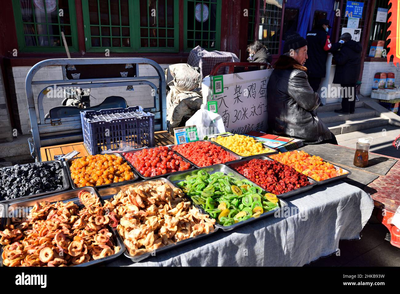 Straßenmarkt in Nordchina Stockfoto
