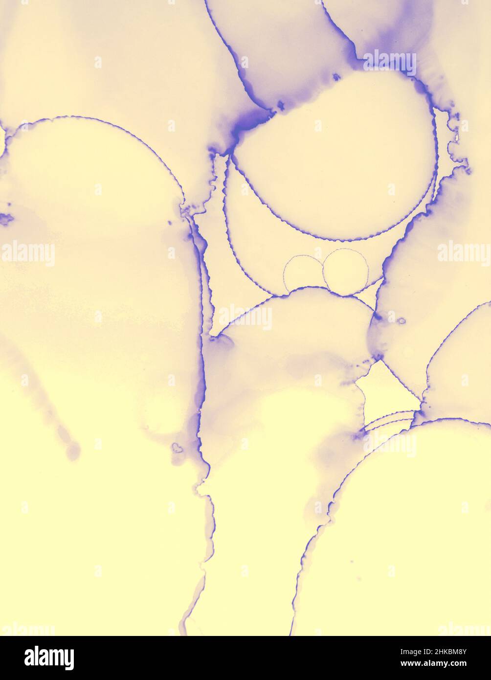 Hochzeitskarten-Design. Gelbe Pastel Flow-Flüssigkeit. Stockfoto