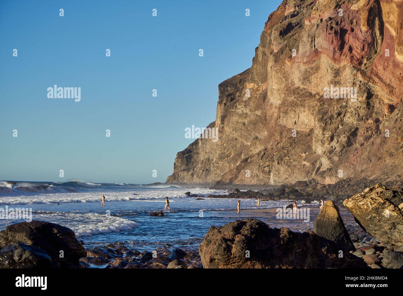 Playa del Inglés , Valle Gran Rey, La Gomera, Kanarische Inseln, Spanien, Europa Stockfoto