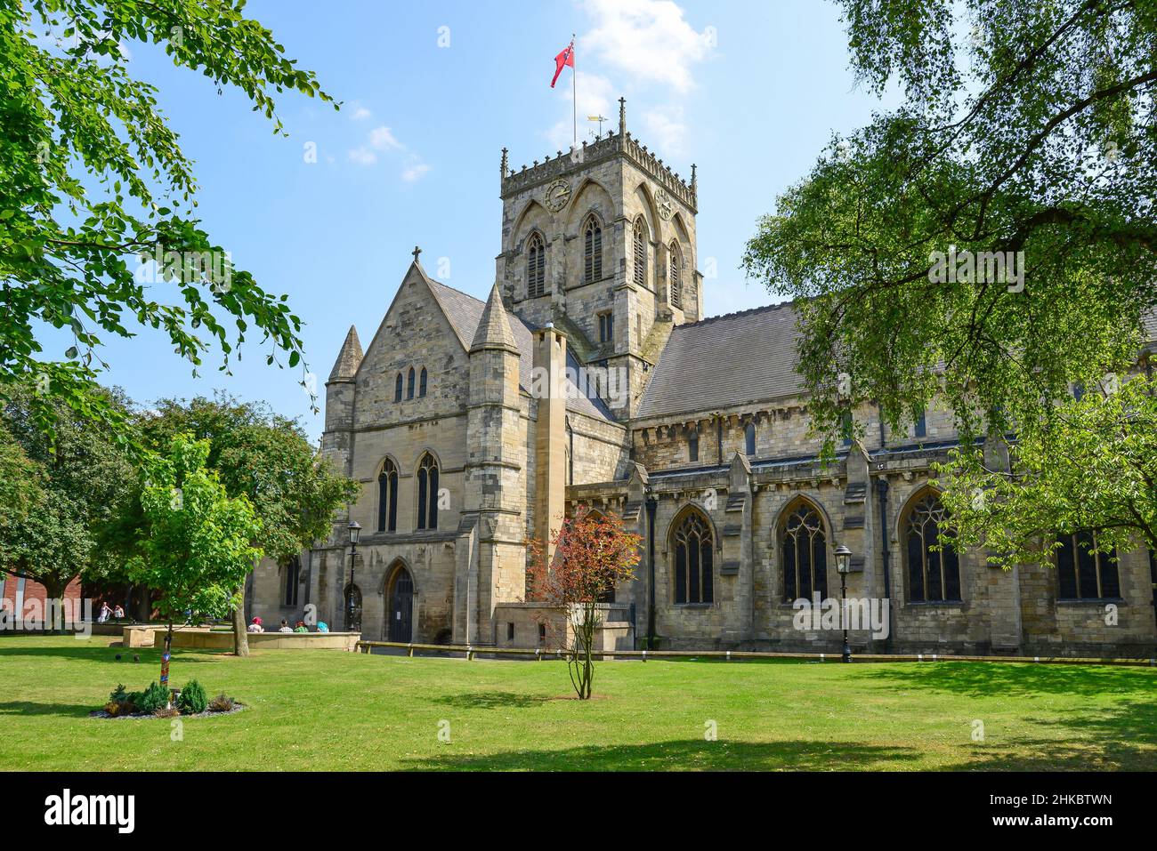 St James' Church, St James' Square, Grimsby, Lincolnshire, England, Vereinigtes Königreich Stockfoto