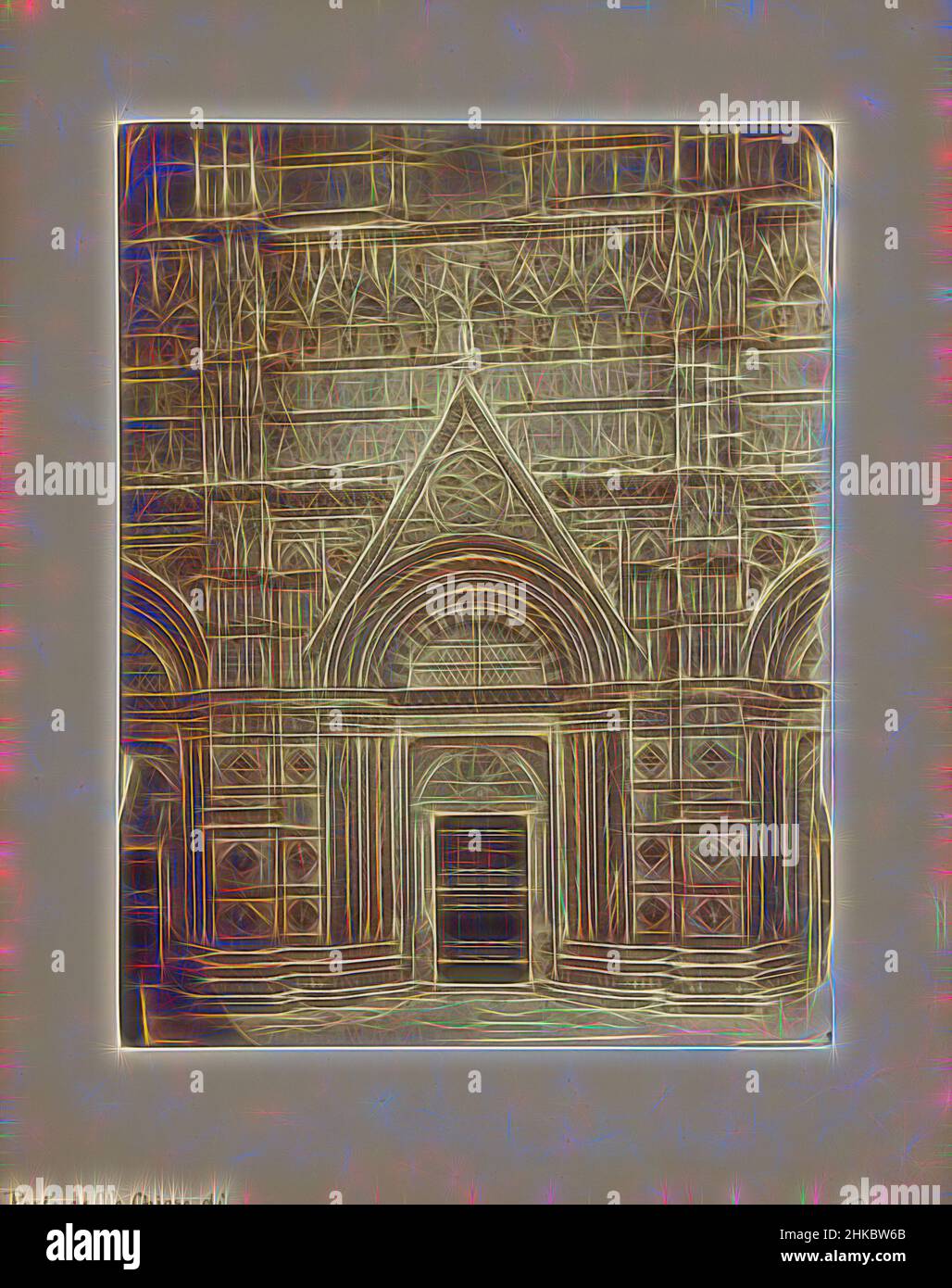 Inspiriert von Portal des Battistero di San Giovanni in Siena, Porta della chiesa di S.Giovanni Siena, Siena, c.. 1875 - c. 1900, Albumendruck, Höhe 227 mm × Breite 176 mm, neu gestaltet von Artotop. Klassische Kunst neu erfunden mit einem modernen Twist. Design von warmen fröhlichen Leuchten der Helligkeit und Lichtstrahl Strahlkraft. Fotografie inspiriert von Surrealismus und Futurismus, umarmt dynamische Energie der modernen Technologie, Bewegung, Geschwindigkeit und Kultur zu revolutionieren Stockfoto