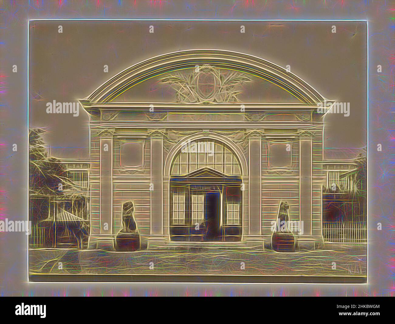 Inspiriert von Blick auf den französischen Pavillon auf der Weltausstellung 1873 in Wien, klösz, Wien, c. 1-Mai-1873 - c. 1-Nov-1873, Albumendruck, Höhe 197 mm × Breite 255 mm, neu gestaltet von Artotop. Klassische Kunst neu erfunden mit einem modernen Twist. Design von warmen fröhlichen Leuchten der Helligkeit und Lichtstrahl Strahlkraft. Fotografie inspiriert von Surrealismus und Futurismus, umarmt dynamische Energie der modernen Technologie, Bewegung, Geschwindigkeit und Kultur zu revolutionieren Stockfoto