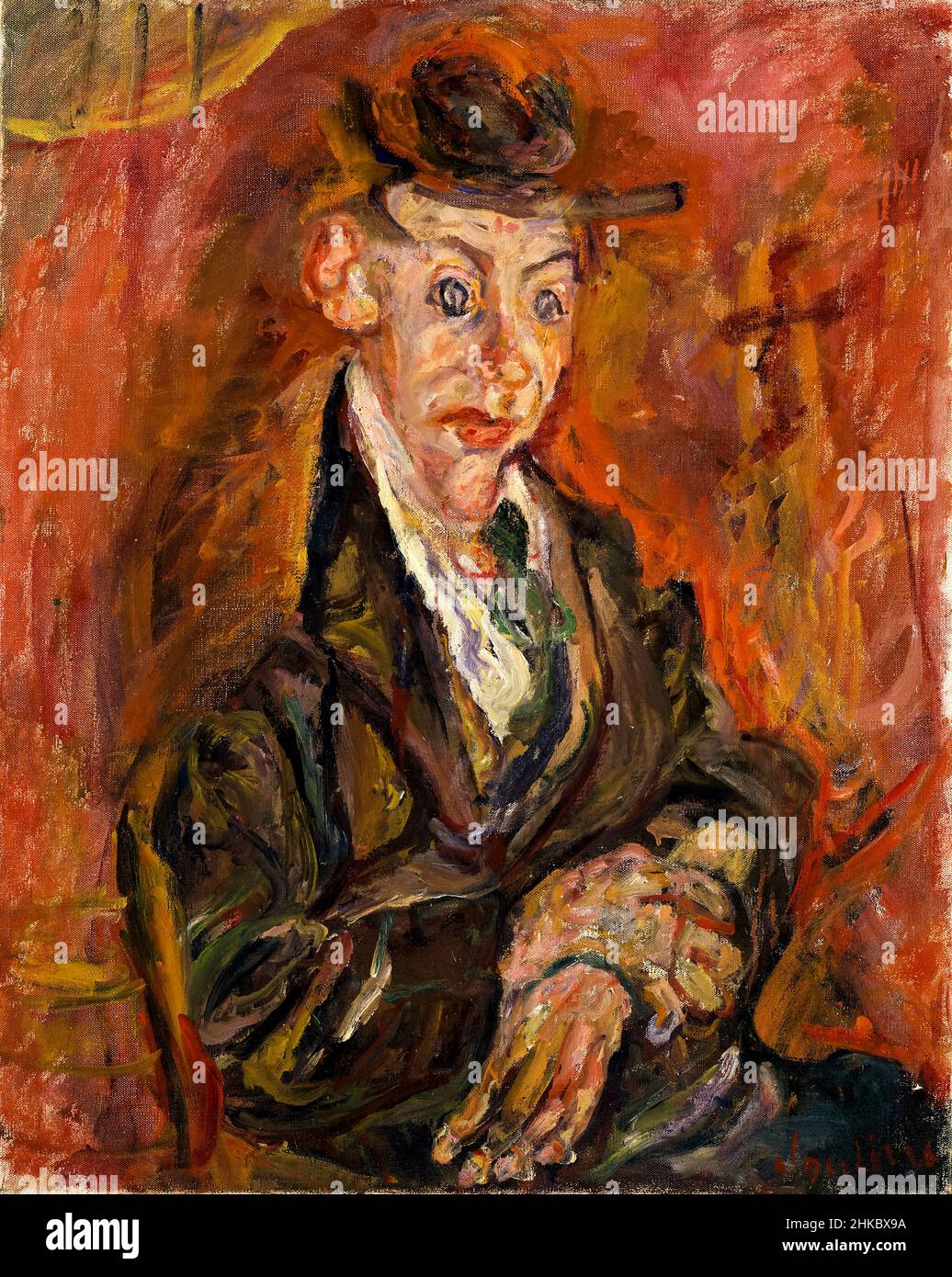 Frau mit runden Augen, Gemälde von Chaim Soutine, um 1919 Stockfoto