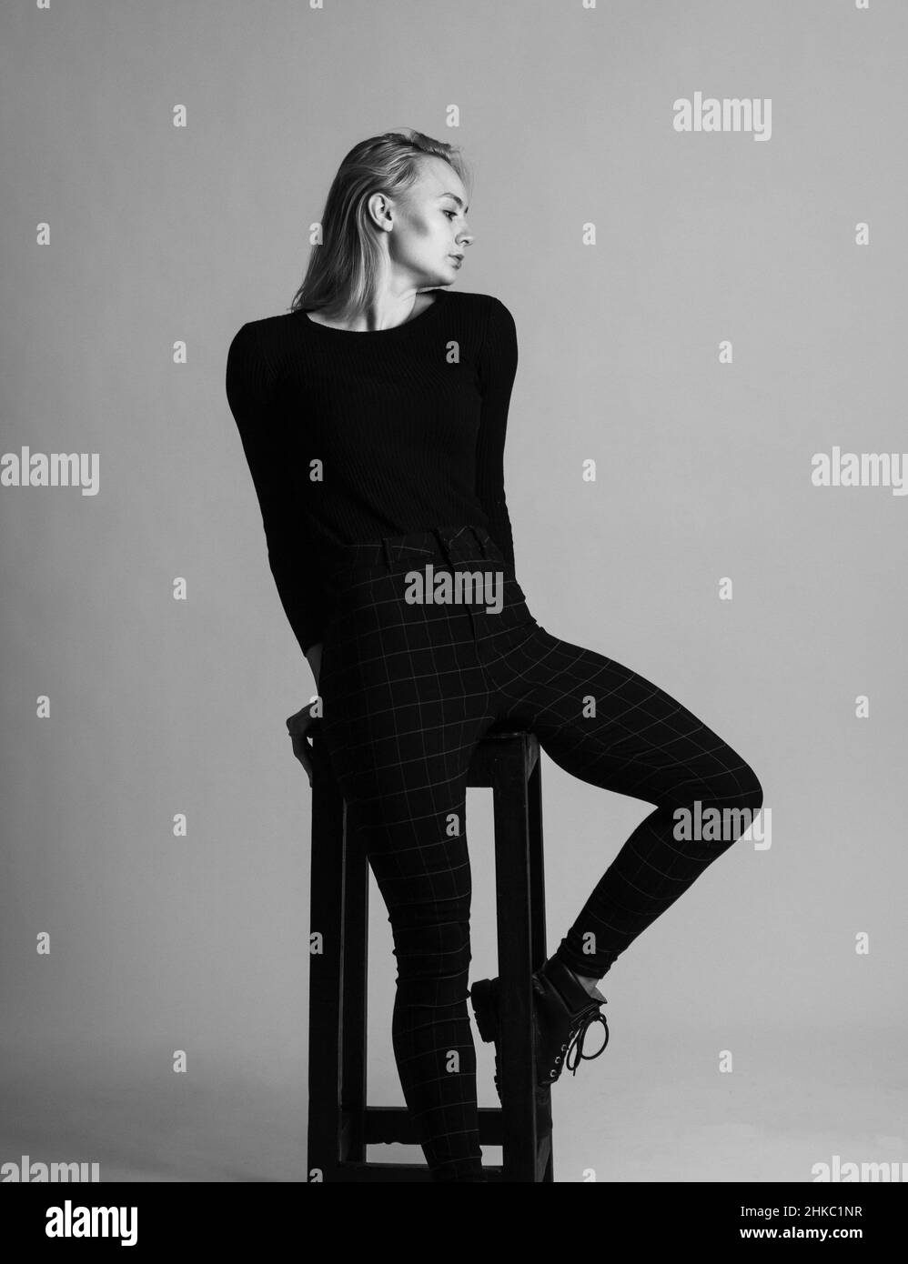 Fotoshooting im Studio Stockfoto