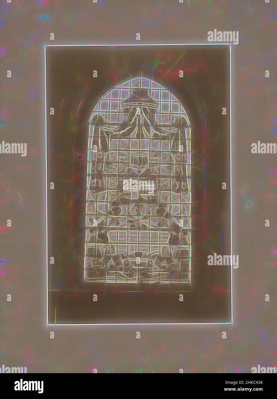 Inspiriert von Painted Window in the Reformierte Kirche in Westmaas, Westmaas, c. 1890 - c. 1920, Albumendruck, Höhe 222 mm × Breite 147 mm, neu gestaltet von Artotop. Klassische Kunst neu erfunden mit einem modernen Twist. Design von warmen fröhlichen Leuchten der Helligkeit und Lichtstrahl Strahlkraft. Fotografie inspiriert von Surrealismus und Futurismus, umarmt dynamische Energie der modernen Technologie, Bewegung, Geschwindigkeit und Kultur zu revolutionieren Stockfoto