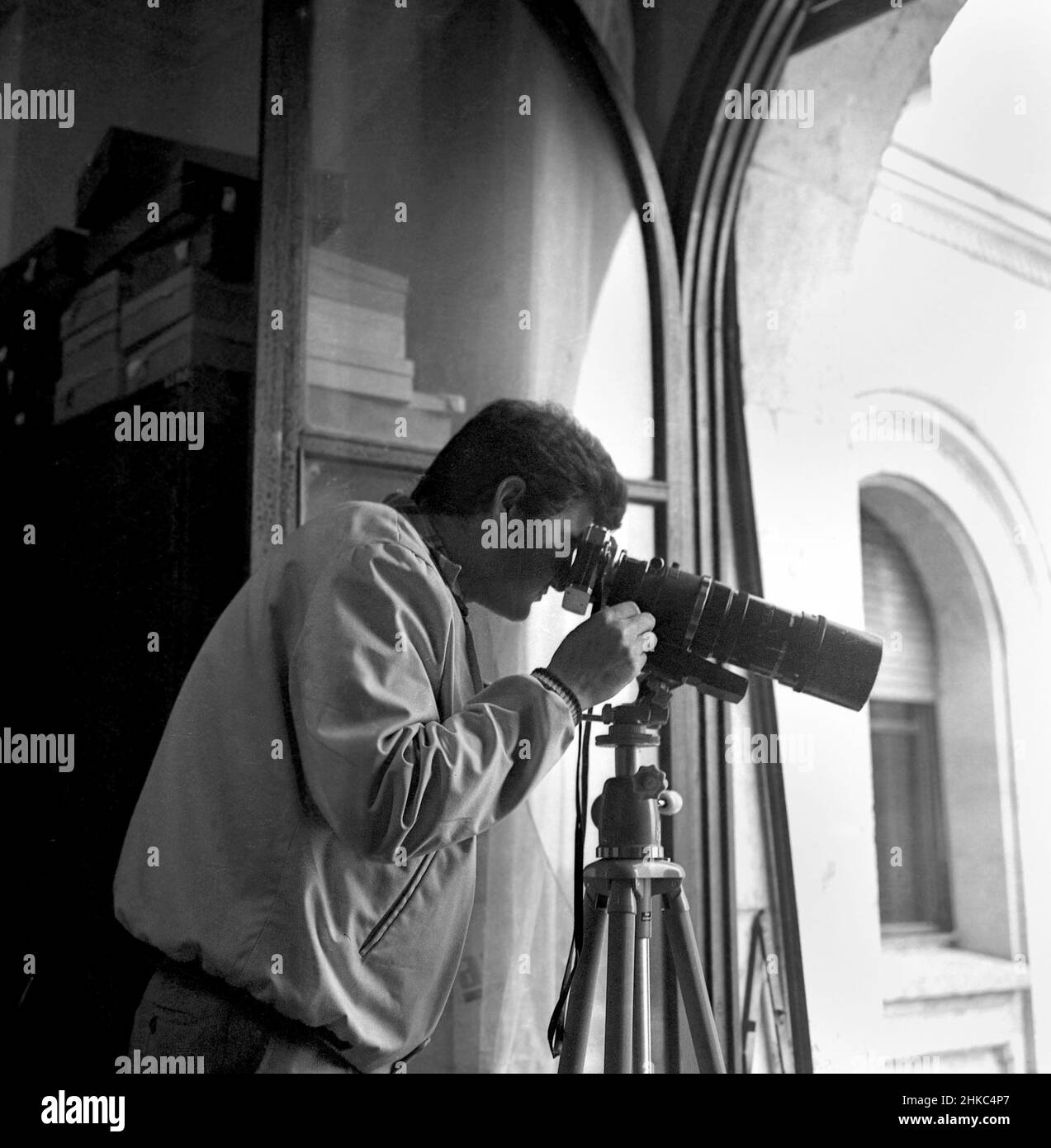 Rumänischer Fotograf Gheorghe Cucu, ca. 1972 Stockfoto