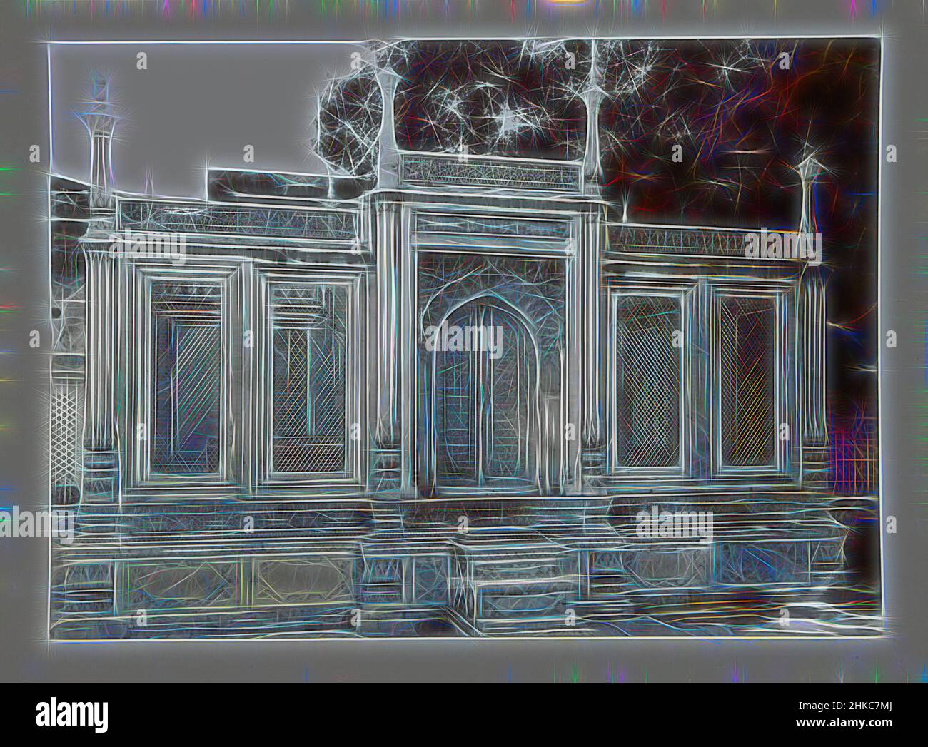 Inspiriert von Tür des Grabes von Mirza Jahangir57 Mirza Jahangir's Grab, Delhi., Delhi, c. 1895 - c. 1915, Papier, Höhe 212 mm × Breite 293 mmhöhe 244 mm × Breite 329 mm, neu erfunden von Artotop. Klassische Kunst neu erfunden mit einem modernen Twist. Design von warmen fröhlichen Leuchten der Helligkeit und Lichtstrahl Strahlkraft. Fotografie inspiriert von Surrealismus und Futurismus, umarmt dynamische Energie der modernen Technologie, Bewegung, Geschwindigkeit und Kultur zu revolutionieren Stockfoto