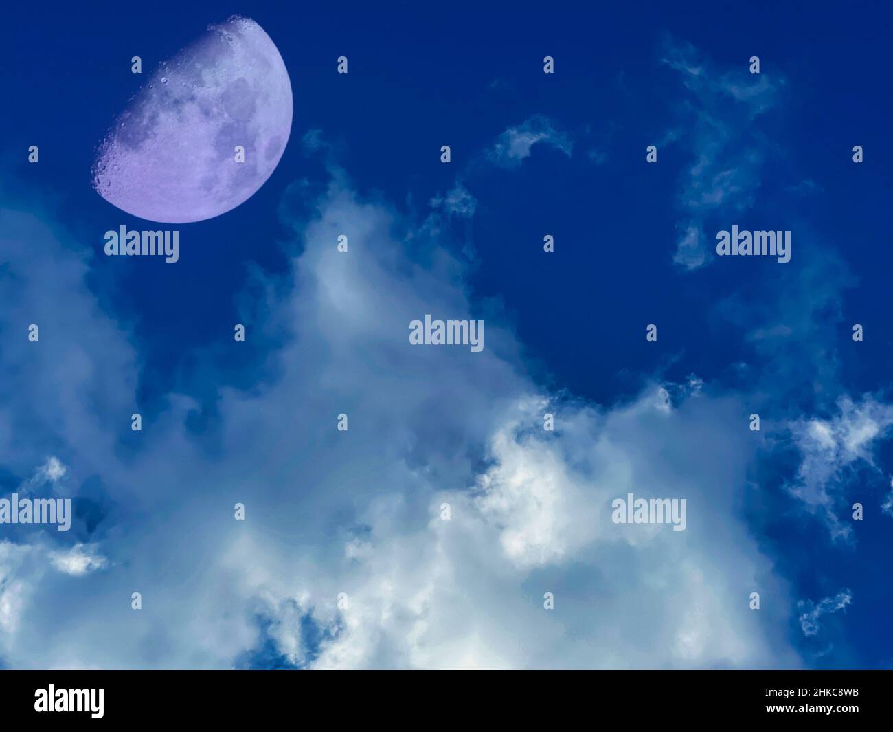 Blue Moon Stockfoto