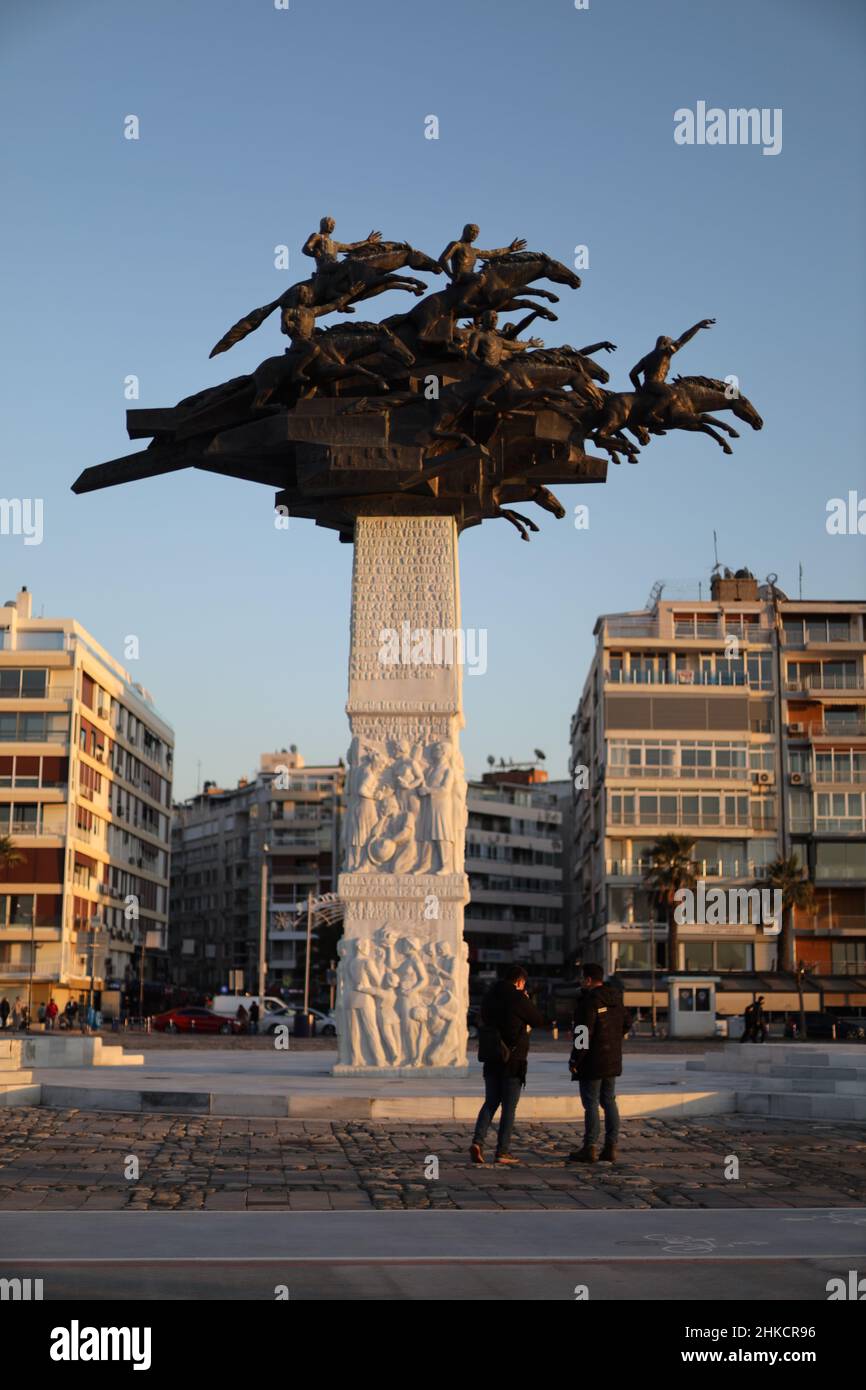 Gundogdu Square, Izmir Stockfoto