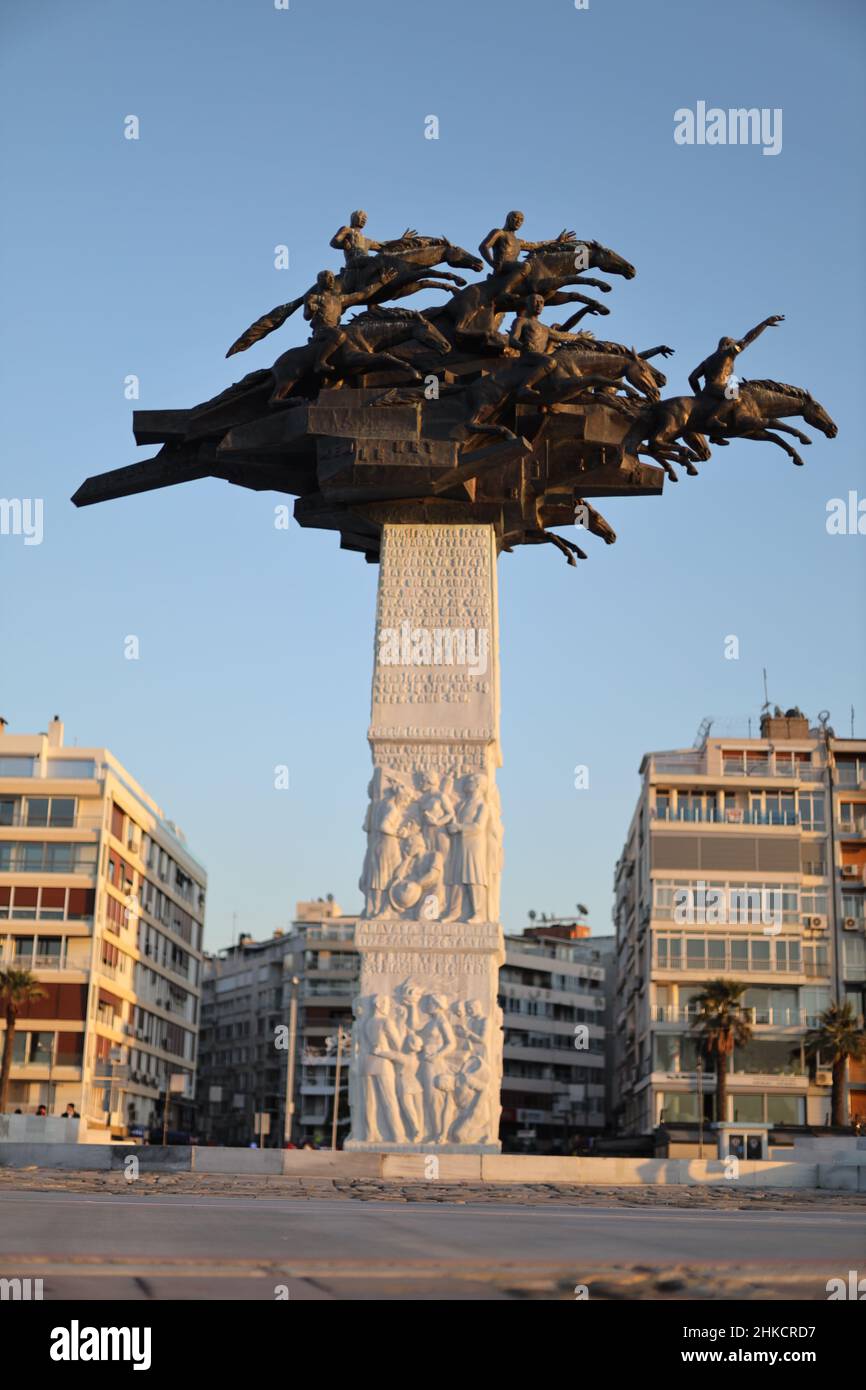 Gundogdu Square, Izmir Stockfoto