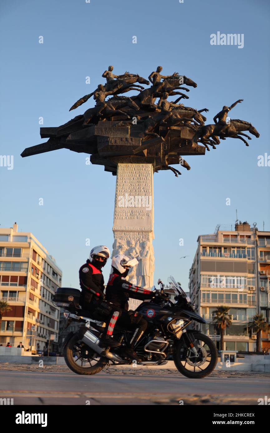 Gundogdu Square, Izmir Stockfoto