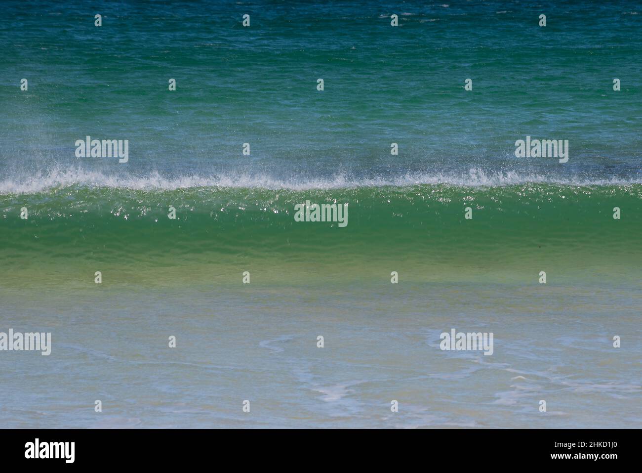Wellen der atlantikküste der Äußeren Hebridischen Insel Harris Stockfoto