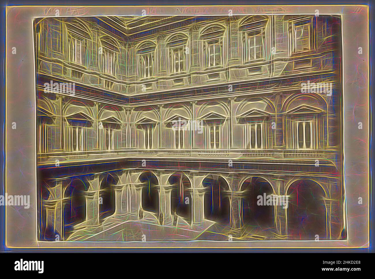 Gustave Eugène Chaufbourier, Rom, c. 1875 - c. 1900, Albumendruck, Höhe 298 mm × Breite 404 mm, neu gestaltet von Artotop. Klassische Kunst neu erfunden mit einem modernen Twist. Design von warmen fröhlichen Leuchten der Helligkeit und Lichtstrahl Strahlkraft. Fotografie inspiriert von Surrealismus und Futurismus, umarmt dynamische Energie der modernen Technologie, Bewegung, Geschwindigkeit und Kultur zu revolutionieren Stockfoto