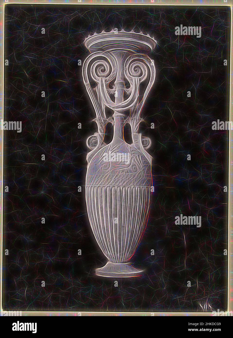 Inspiriert von Sandsteinvase aus dem antiken Griechenland, G 37. Nationalmuseum, Athen, Griechenland, das Foto ist Teil der Fotoserie von Griechenland gesammelt von Richard Polak., Athene, Niederlande, c. 1895 - c. 1915, Papier, Kollotyp, Höhe 293 mm × Breite 221 mmhöhe 551 mm × Breite 469 mm, neu erfunden von Artotop. Klassische Kunst neu erfunden mit einem modernen Twist. Design von warmen fröhlichen Leuchten der Helligkeit und Lichtstrahl Strahlkraft. Fotografie inspiriert von Surrealismus und Futurismus, umarmt dynamische Energie der modernen Technologie, Bewegung, Geschwindigkeit und Kultur zu revolutionieren Stockfoto
