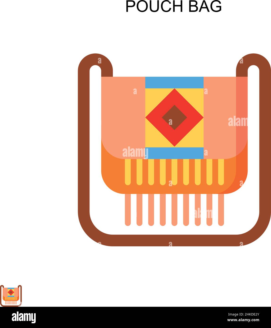 Tasche Tasche einfaches Vektor-Symbol. Illustration Symbol Design-Vorlage für Web mobile UI-Element. Stock Vektor