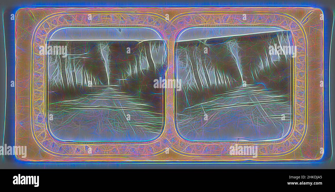 Inspiriert von Pettelaarseweg bei Den Bosch, Niederlande, Pettelaarschen Road, near s' Bosch, Den Bosch, 1855 - 1875, Papier, Albumendruck, Höhe 86 mm × Breite 172 mm, neu gestaltet von Artotop. Klassische Kunst neu erfunden mit einem modernen Twist. Design von warmen fröhlichen Leuchten der Helligkeit und Lichtstrahl Strahlkraft. Fotografie inspiriert von Surrealismus und Futurismus, umarmt dynamische Energie der modernen Technologie, Bewegung, Geschwindigkeit und Kultur zu revolutionieren Stockfoto