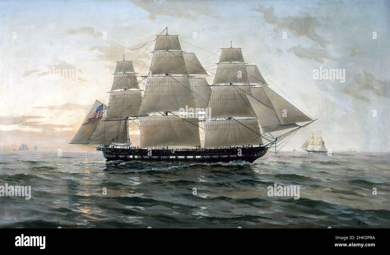 USS ches apeake (1800–13) Stockfoto