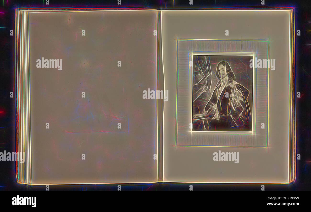 Inspiriert durch Fotoreproduktion eines Drucks nach einem Porträt von Charles I. von England von Anthony van Dyck, Hersteller:, Franz Hanfstaengl, London, c. 1864 - in oder vor 1874, Papier, Höhe 117 mm × Breite 93 mm, neu erfunden von Artotop. Klassische Kunst neu erfunden mit einem modernen Twist. Design von warmen fröhlichen Leuchten der Helligkeit und Lichtstrahl Strahlkraft. Fotografie inspiriert von Surrealismus und Futurismus, umarmt dynamische Energie der modernen Technologie, Bewegung, Geschwindigkeit und Kultur zu revolutionieren Stockfoto