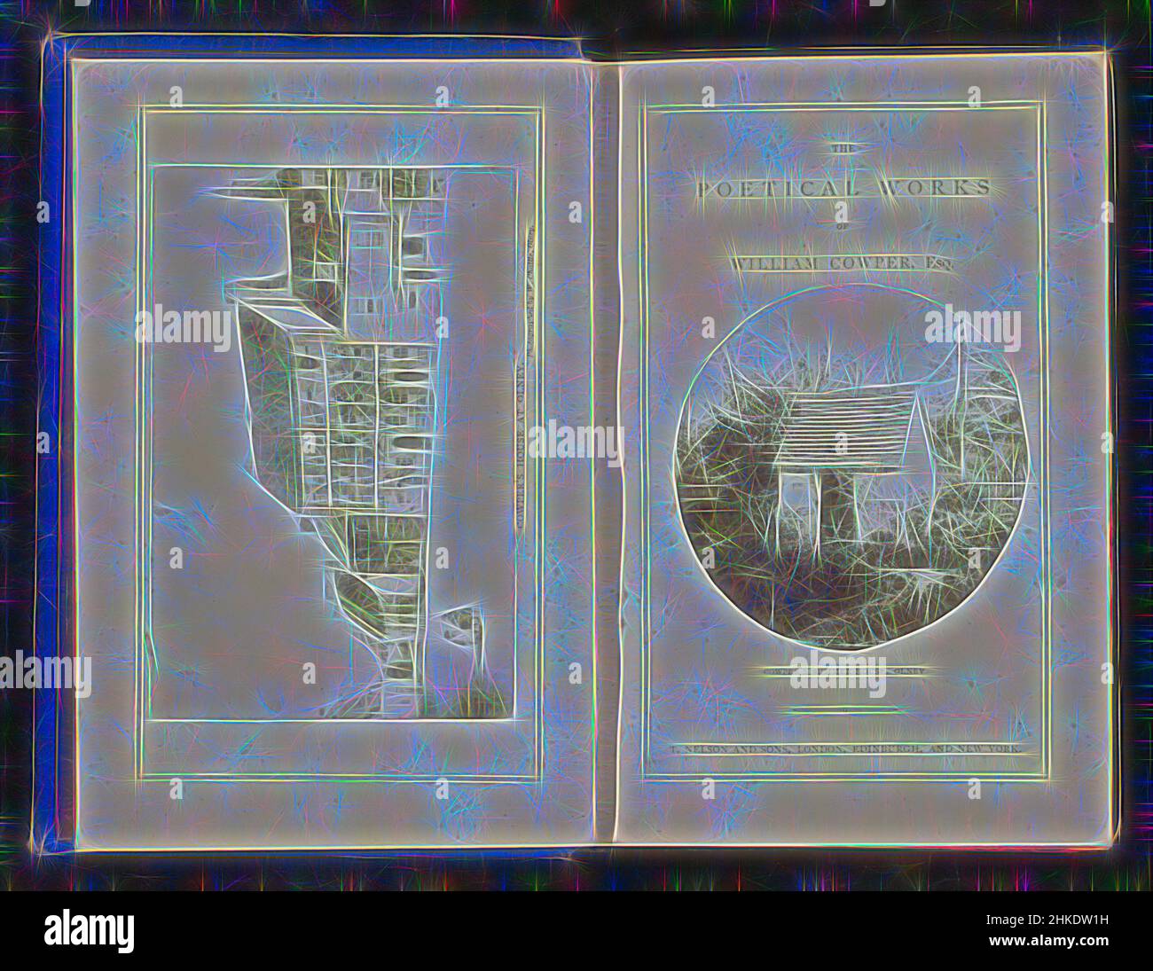 Inspiriert von den poetischen Werken von William Cowper, William Cowper, Herausgeber: T. Nelson and Sons, London, 1864, Papier, Druck, Albumendruck, Gravur, Höhe 173 mm × Breite 122 mm × Dicke 33 mm, neu gestaltet von Artotop. Klassische Kunst neu erfunden mit einem modernen Twist. Design von warmen fröhlichen Leuchten der Helligkeit und Lichtstrahl Strahlkraft. Fotografie inspiriert von Surrealismus und Futurismus, umarmt dynamische Energie der modernen Technologie, Bewegung, Geschwindigkeit und Kultur zu revolutionieren Stockfoto