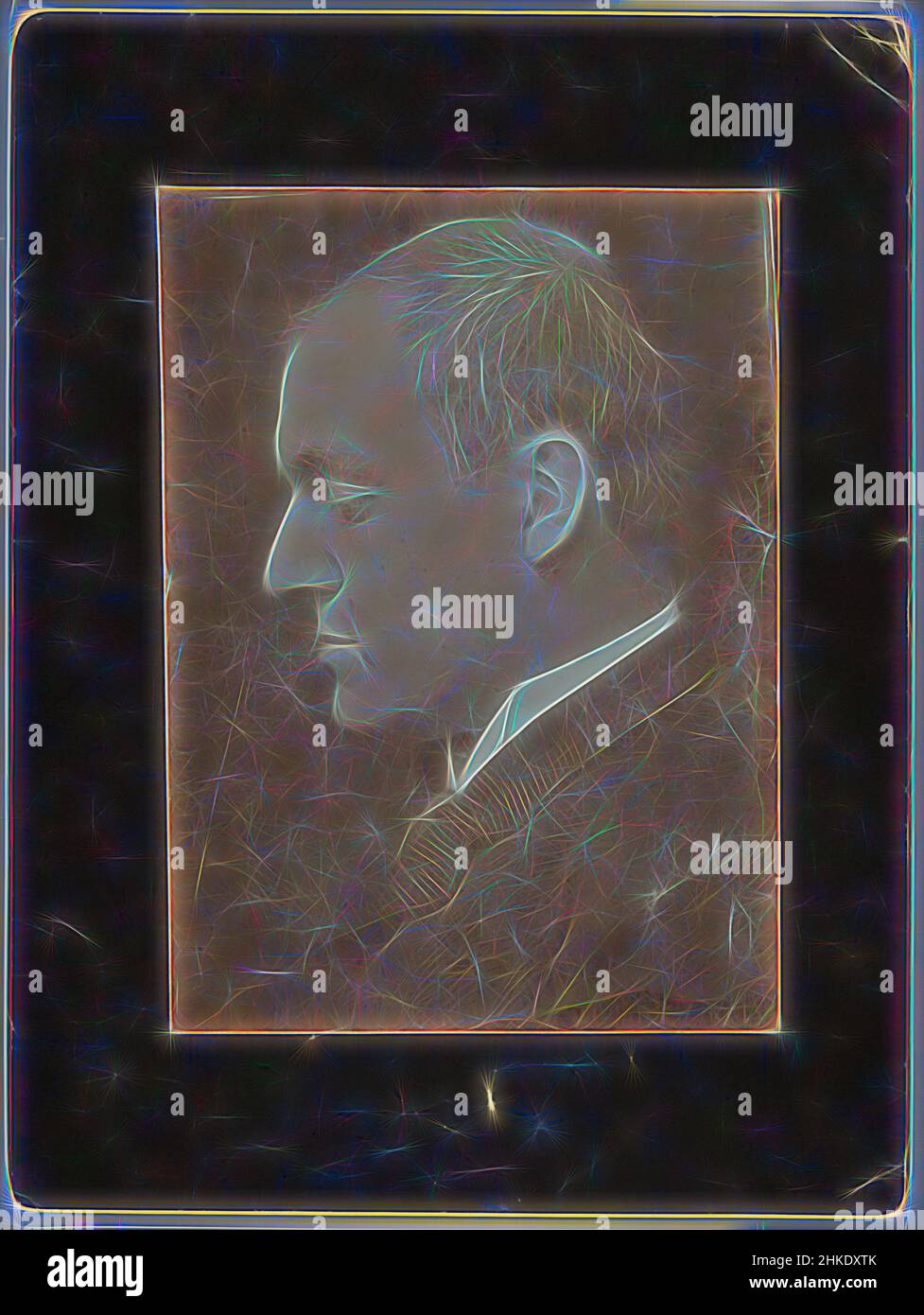 Inspiriert von Portrait of the Young Writer Lodewijk van Deyssel, Portrait en Profil of Lodewijk van Deyssel, George Hendrik Breitner, Netherlands, c. 1889, Höhe 168 mm × Breite 124 mmhöhe 240 mm × Breite 180 mm, neu erfunden von Artotop. Klassische Kunst neu erfunden mit einem modernen Twist. Design von warmen fröhlichen Leuchten der Helligkeit und Lichtstrahl Strahlkraft. Fotografie inspiriert von Surrealismus und Futurismus, umarmt dynamische Energie der modernen Technologie, Bewegung, Geschwindigkeit und Kultur zu revolutionieren Stockfoto