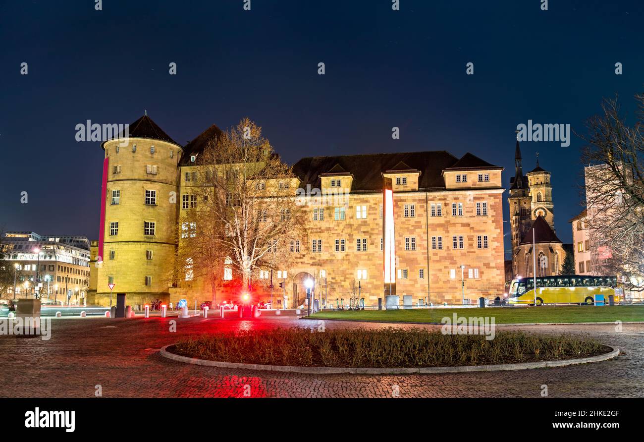 Altes Schloss in Stuttgart, Deutschland Stockfoto