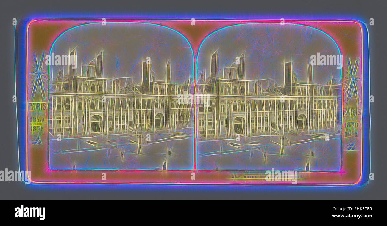 Inspiriert von den Ruinen des Pariser Rathauses, Hotel de Ville Incentidie, Paris - 1870 1871, Paris, nach 18-Jan-1871, Albumendruck, Höhe 85 mm × Breite 170 mm, neu gestaltet von Artotop. Klassische Kunst neu erfunden mit einem modernen Twist. Design von warmen fröhlichen Leuchten der Helligkeit und Lichtstrahl Strahlkraft. Fotografie inspiriert von Surrealismus und Futurismus, umarmt dynamische Energie der modernen Technologie, Bewegung, Geschwindigkeit und Kultur zu revolutionieren Stockfoto