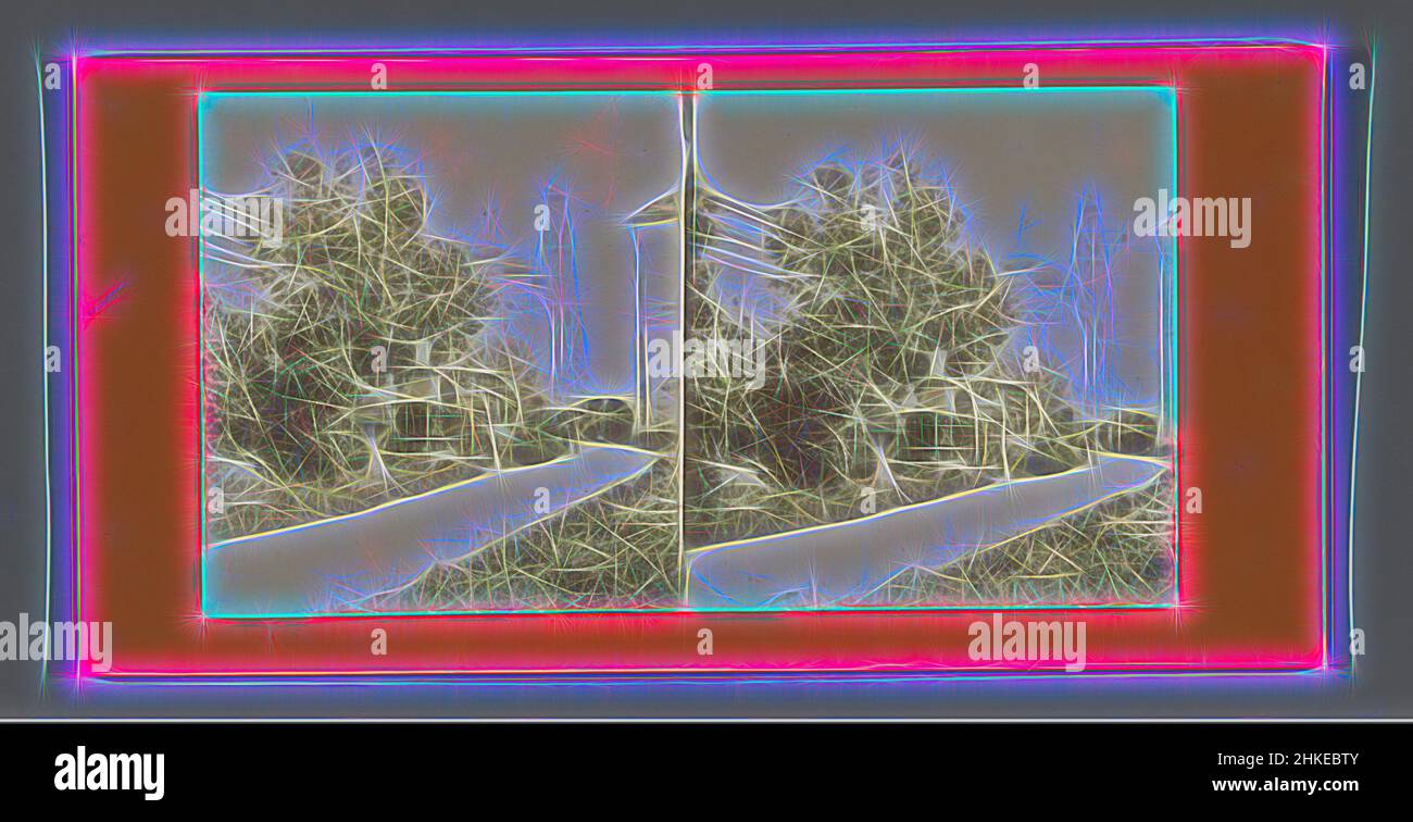 Inspiriert vom Friedhof des Nowodewitschy-Klosters in Moskau, Moskou, c. 1850 - c. 1880, Albumendruck, Höhe 85 mm × Breite 170 mm, neu gestaltet von Artotop. Klassische Kunst neu erfunden mit einem modernen Twist. Design von warmen fröhlichen Leuchten der Helligkeit und Lichtstrahl Strahlkraft. Fotografie inspiriert von Surrealismus und Futurismus, umarmt dynamische Energie der modernen Technologie, Bewegung, Geschwindigkeit und Kultur zu revolutionieren Stockfoto