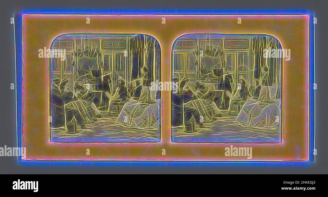 Inspiriert von man beim Lesen im Salon, 1855 - 1875, Papier, Albumendruck, Höhe 87 mm × Breite 170 mm, neu gestaltet von Artotop. Klassische Kunst neu erfunden mit einem modernen Twist. Design von warmen fröhlichen Leuchten der Helligkeit und Lichtstrahl Strahlkraft. Fotografie inspiriert von Surrealismus und Futurismus, umarmt dynamische Energie der modernen Technologie, Bewegung, Geschwindigkeit und Kultur zu revolutionieren Stockfoto