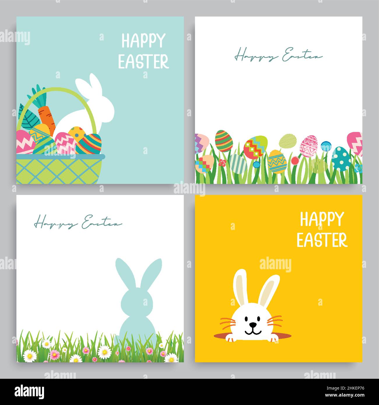 Happy Easter egg Grußkarte Hintergrund Vorlage. zur Einladung, ad, Wallpaper, Flyer, Poster, Broschüre verwendet werden können. Stock Vektor