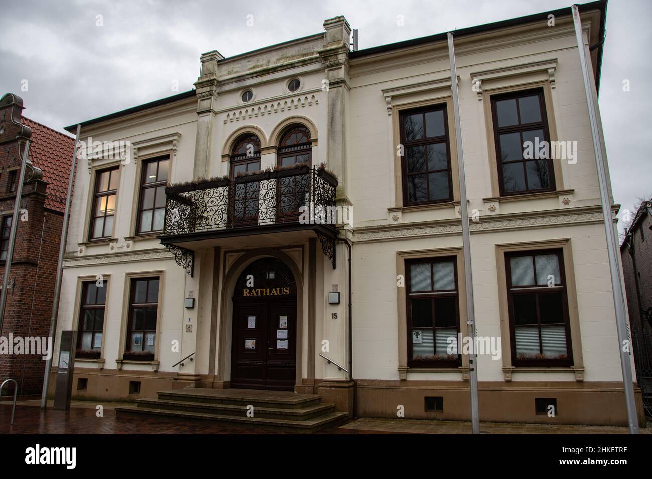 Norden, Deutschland 12. März 2021, das Rathaus der Stadt Norden in Niedersachsen Stockfoto