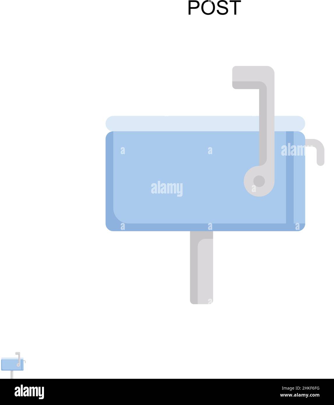 Post Simple Vector-Symbol. Illustration Symbol Design-Vorlage für Web mobile UI-Element. Stock Vektor