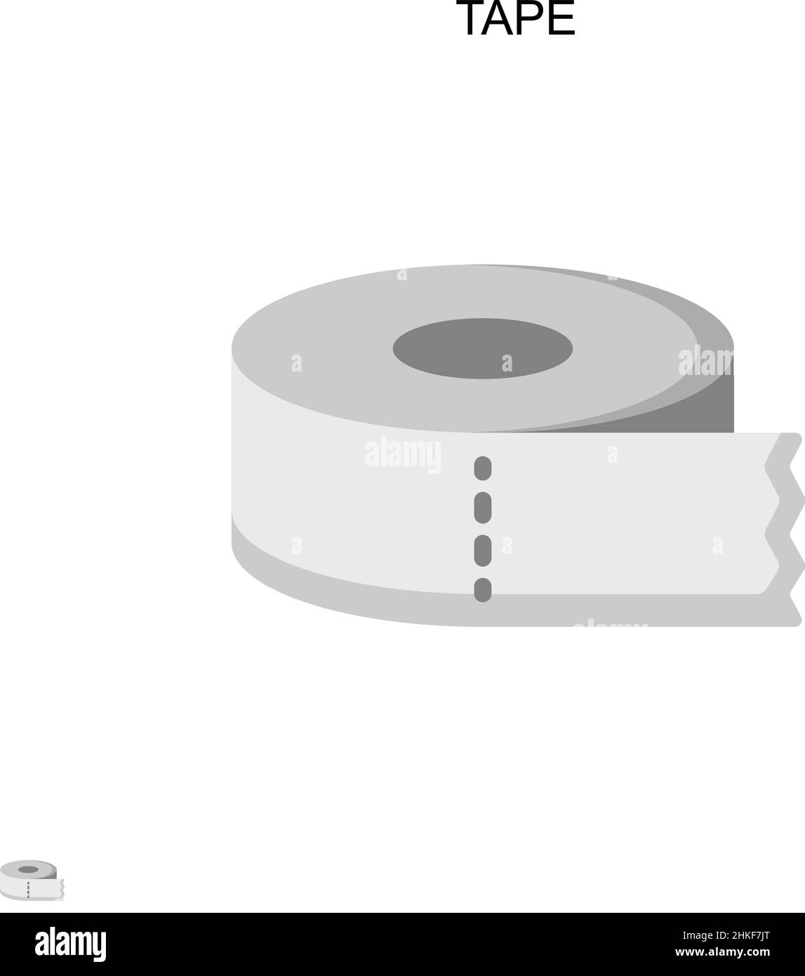 Einfaches Vektorsymbol auf Band. Illustration Symbol Design-Vorlage für Web mobile UI-Element. Stock Vektor