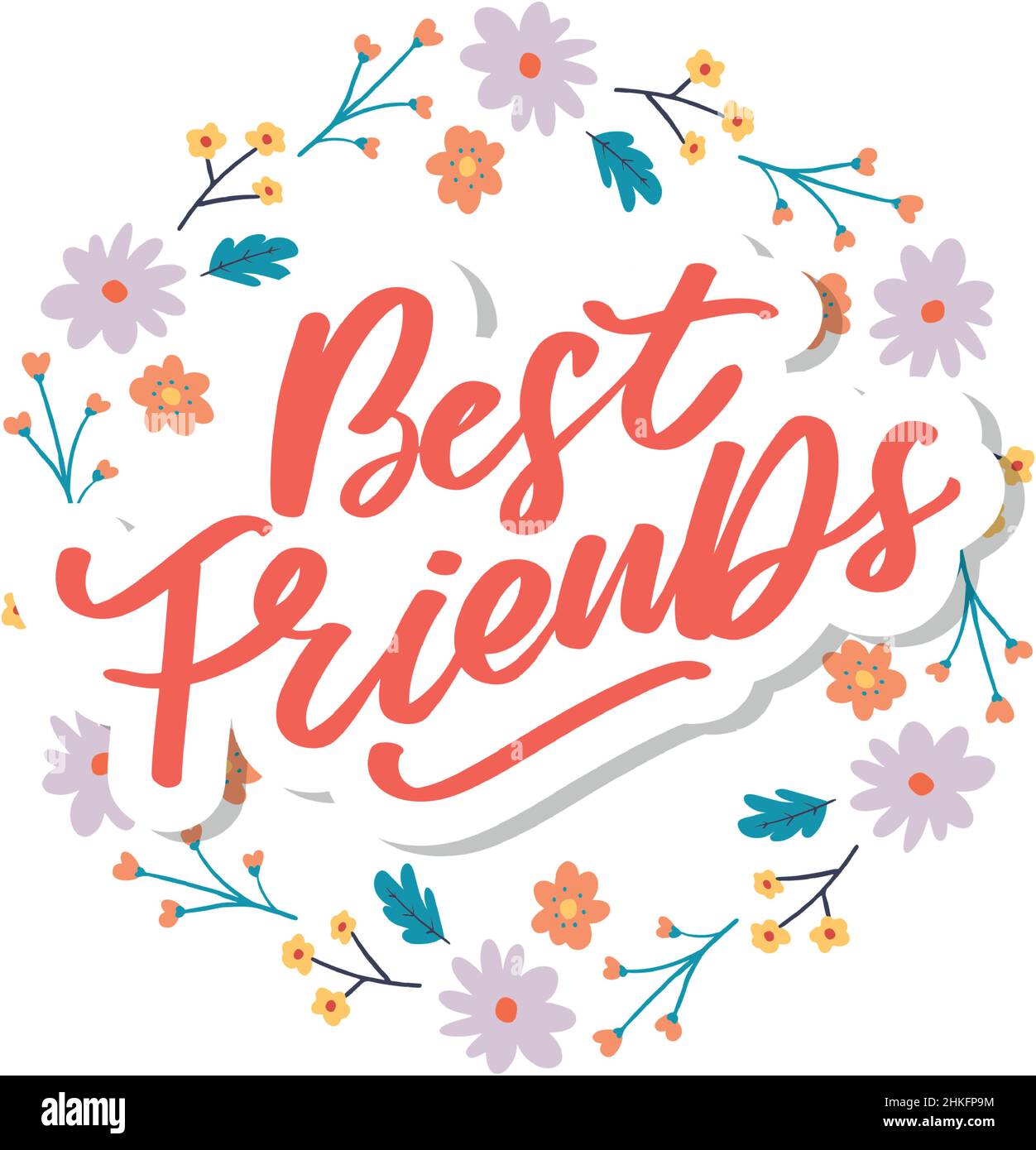 Soul Schwester mit Herz Schriftzug Design beste Freund Vorläufer Bff besties Stock Vektor