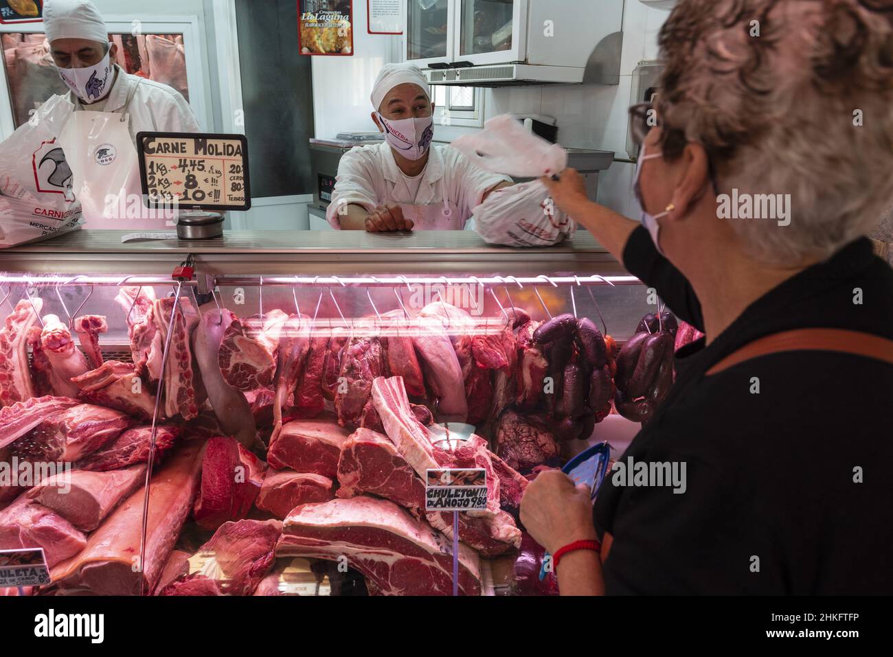 Spanien, Kanarische Inseln, Teneriffa, Santa Cruz de Teneriffa, Stadtmarkt Nostra Senora de Africa Stockfoto