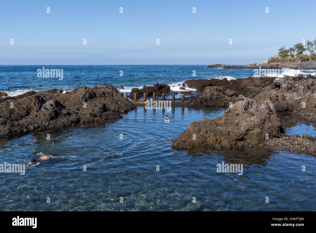 Spanien, Kanarische Inseln, Teneriffa, Alcala, Charcos Stockfoto