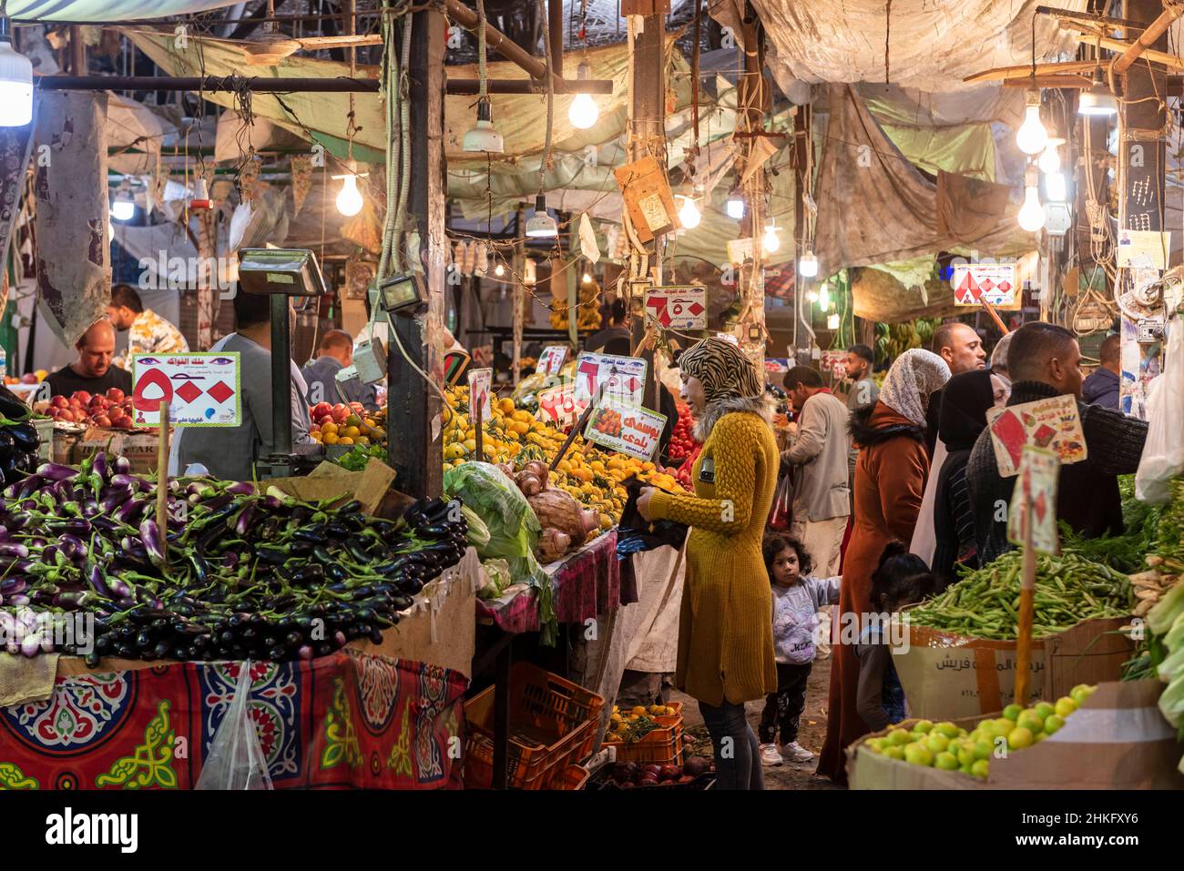 Ägypten, Governorat am Roten Meer, Hurghada, El Dahar, Souk Stockfoto